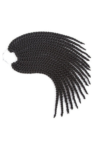 4D Braid Crochet Synthetic Hair Extensions 100% Kanekalon Fiber 1pc/lot Crochet Braids 18 strands/pack 1B#
