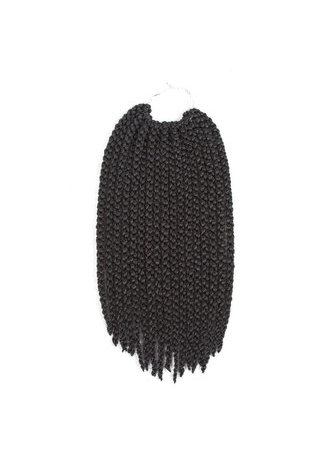 4D Tresse Crochet Synthétique Extensions de Cheveux 100% Kanekalon Fibre 1pc / lot Crochet Tresses 18 brins / pack 1B #
