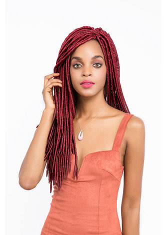 HairYouGo 18inch Faux Locs Crochet Braid Twist Hair 24 roots BUG# Synthetic Crochet Hair Extensions 1PCS/lot Kanekalon Fiber