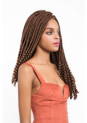 HairYouGo 18inch Synthetic Faux Locs Crochet Hair 1pc 120g Kanekalon Low Temperature Fiber Synthetic Curly Hair Extensions