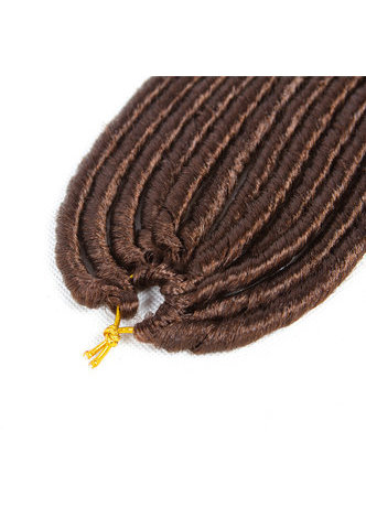 HairYouGo Curly Faux Locs Hair 24roots/pack 18 inch Kanekalon Low Temperature 120g 30# Synthetic Crochet Braids Hair Bundles