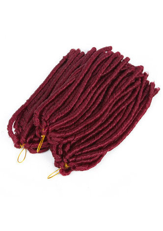HairYouGo Curly Soft Dread Lock Crochet Hair Extension 14 Roots Synthetic Low Temperature Fiber Braids 1pc/lot 27# 99J#