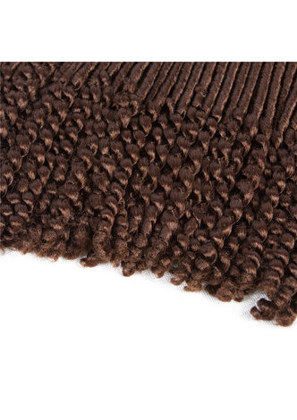 HairYouGo Faux Locs Curly Crochet Braid Hair 30# Kanekalon Low Temperature Fiber 18inch Synthetic Braiding Hair Extensions 5pcs