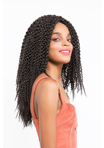 HairYouGo HAVANA TWIST Braid Synthetic Hair Extensions 1B# Kanekalon Low Temperature Fiber Crochet Braids Hair 5pc Braiding Hair