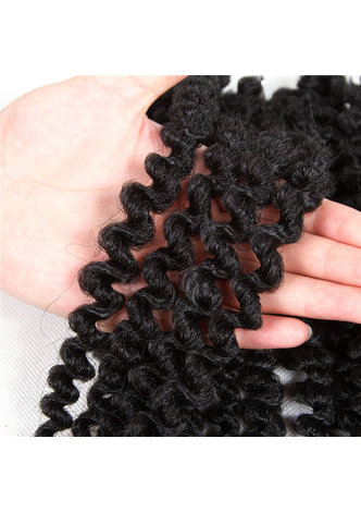 HairYouGo1B# Mambo Twist Hair for Black Women 5roots/pack 12 inch Kanekalon Low Temperature 120g Synthetic Hair