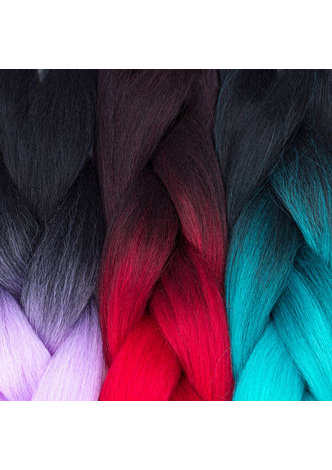  24 pouce Ombre Haute Température Fiber Synthétique Jumbo Tressage Cheveux 100g Crochet Jumbo Tresses Cheveux pour les Femmes Noires