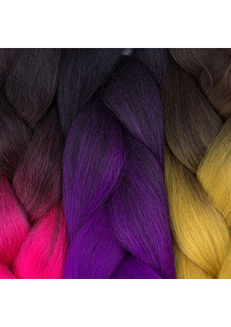  24inch Ombre High Temperature Fiber Synthetic Jumbo Braiding Hair 100g Crochet Jumbo Braids Hair for Black Women 