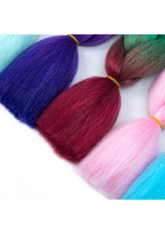  Jumbo Braids Synthetic Braiding Hair For Black Women 100g/Pack High Temperature Fiber Ombre Tone Pure Color