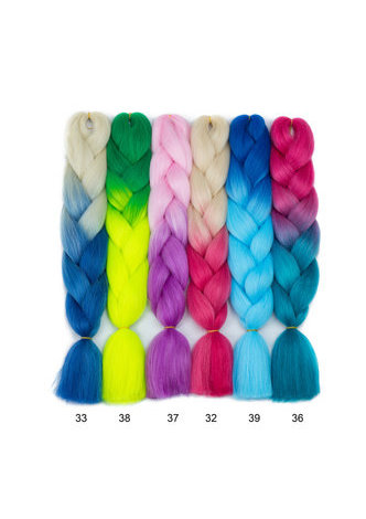  Ombre Braiding Hair Expressions 24'' 100g Synthetic Crochet Braids Hair 2 Tone 1Pc Heat Resistant Braiding Hair Bundle