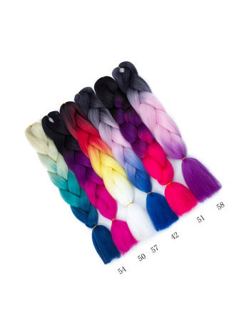 Synthétique Jumbo Tresses Cheveux 100g 24 pouce Haute Température Fiber Jumbo Brading Ombre Crochet Tressage Extensions de Cheveux