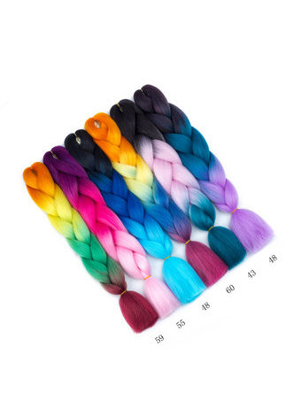  Synthétique Jumbo Tresses Cheveux 100g 24 pouce Haute Température Fiber Jumbo Brading Ombre Crochet Tressage Extensions de Cheveux
