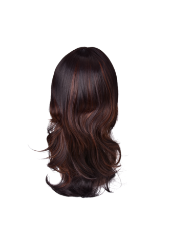  22inch High Temperature Fiber Long Wavy Synthetic Wig 1pc Black 1B# Cos Cosplay Party Wig 0047A