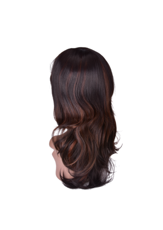  22inch High Temperature Fiber Long Wavy Synthetic Wig 1pc Black 1B# Cos Cosplay Party Wig 0047A