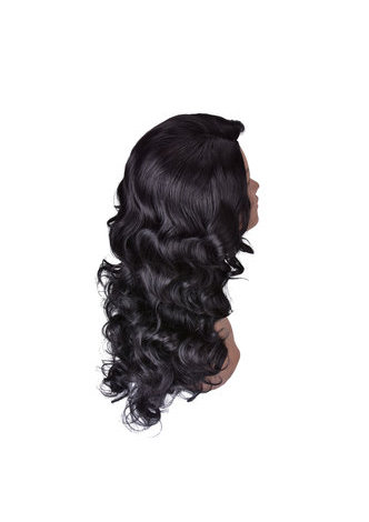  28inch High Temperature Fiber Wig 1pc 300g 1B Natural Black Long Wavy Women Synthetic Cosplay Wig 3163