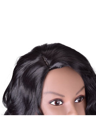  28inch High Temperature Fiber Wig 1pc 300g 1B Natural Black Long Wavy Women Synthetic Cosplay Wig 3163
