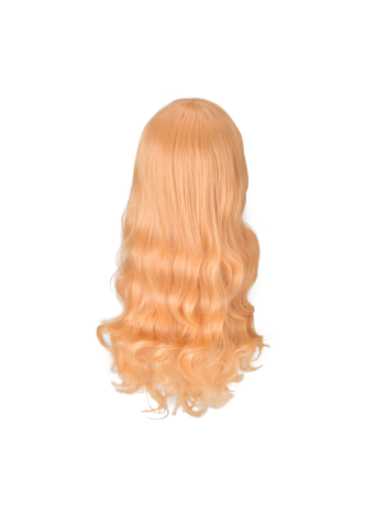 28nch Halloween Perruque Synthétique Cheveux Longs Ondulés Cosplay Perruques Rose Blonde Femmes Parti Perruque 1021A