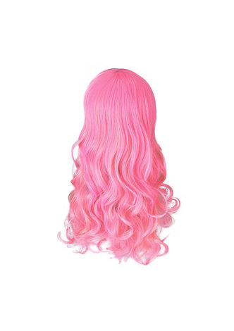  28nch Halloween Wig Synthetic Hair Long Wavy Cosplay Wigs Pink Blonde Women Party Wig 1021A