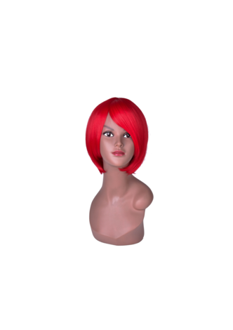  6inch Short Straight Bob Wig 3 Pure Colors High Temperature Fiber Synthetic for Women Cosplay Party Wig