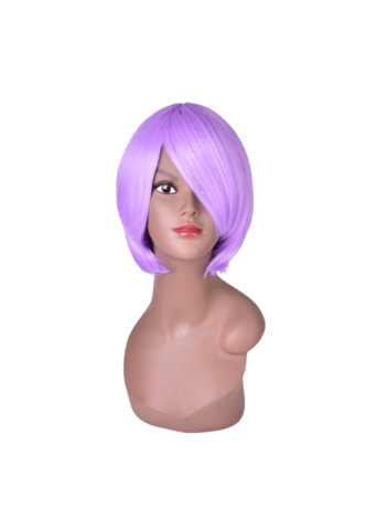  6inch Short Straight Bob Wig 3 Pure Colors High Temperature Fiber Synthetic for Women Cosplay Party Wig