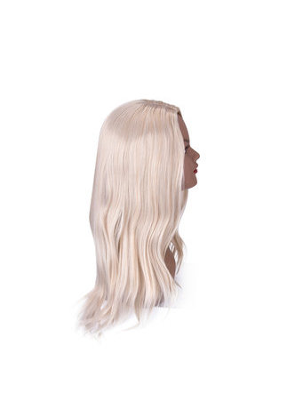 Blond Synthétique Droite Femmes Cosplay Perruque de Cheveux Résistance à la Chaleur Halloween Party Perruques Couleur Pure Longue Femmes Perruques 66 cm