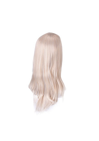 Blond Synthétique Droite Femmes Cosplay Perruque de Cheveux Résistance à la Chaleur Halloween Party Perruques Couleur Pure Longue Femmes Perruques 66 cm