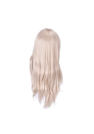 Blond Synthétique Droite Femmes Cosplay Perruque de Cheveux Résistance à la Chaleur Halloween Party Perruques Couleur Pure Longue Femmes Perruques 66 cm