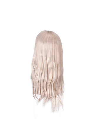 Blond Synthétique Droite Femmes Cosplay Perruque de Cheveux Résistance à la Chaleur Halloween Party Perruques Couleur Pure Longue Femmes Perruques 66 cm