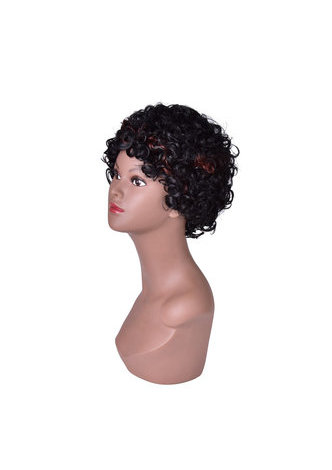  Short Curly Wigs for Black White Women Heat Resistant Synthetic Hair Wigs 10inch SW0115