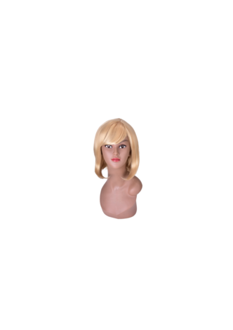 HairYouGo 12inch High Temperature Fiber Synthetic Wigs for Women 1pc Short Straight Cosplay Wig Heat Resistant Blonde Hair