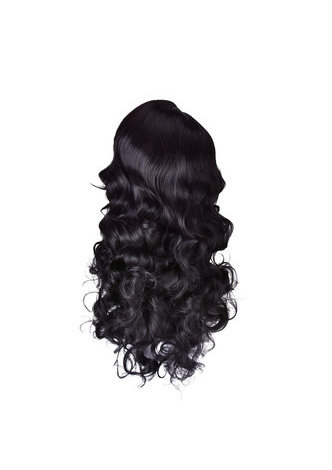 HairYouGo 28inch High Temperature Fiber Wig 1pc 300g 1B Natural Black Long Wavy Women Synthetic Cosplay Wig 3163