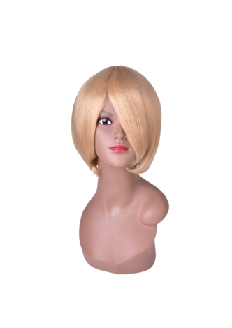 HairYouGo 6inch Short Straight Bob Wig 3 Pure Colors High Temperature Fiber Synthetic for Women Cosplay Party Wig