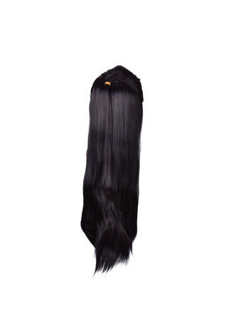 HairYouGo 85cm/34  Long Straight Synthetic Hair Cosplay Wigs for Halloween Party 100% High Temperature Fiber Wig 1B#