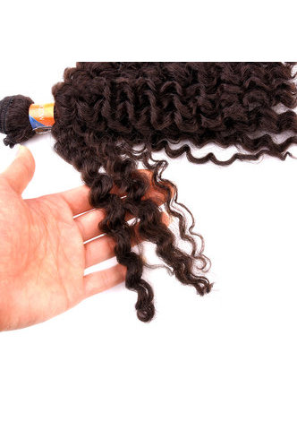   Synthetic Hair Weft 6pcs/lot 200g Jazz Wave Double Weft Weaving for Black Women 1B Color 5.5inch 7inch 9inch
