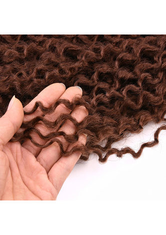  16inch Curly Hair Heat Resistant Kanekalon Synthetic Hair Weave Sew in Hair Extensions Bundles 1pcs