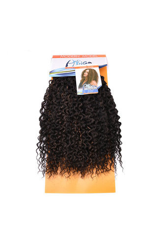  16inch Curly Hair Heat Resistant Kanekalon Synthetic Hair Weave Sew in Hair Extensions Bundles 1pcs