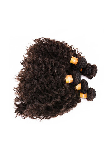  1B# 4# Short Wavy Double Hair Weft Weave 100% Kanekalon Fiber Synthetic Hair Extensions 6pcs/lot