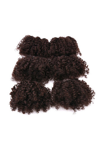  6pcs/lot Curly Synthetic Hair Extensions 100g Sew In Hair Weave Kanekalon Fiber DoubleWeft Hair Bundles
