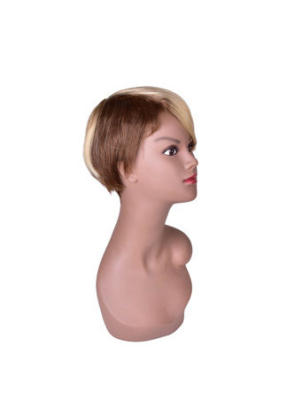 Short Straight Wig Black Blonde Ombre Rose Net Synthetic Women Hair Piece Party Cosplay Wigs SW0174