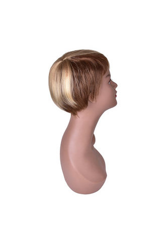 Short Straight Wig Black Blonde Ombre Rose Net Synthetic Women Hair Piece Party Cosplay Wigs SW0174