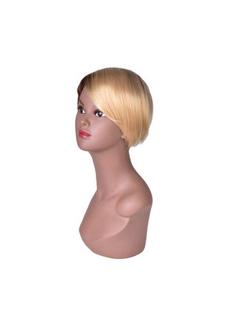 Short Straight Wig Black Blonde Ombre Rose Net Synthetic Women Hair Piece Party Cosplay Wigs SW0174