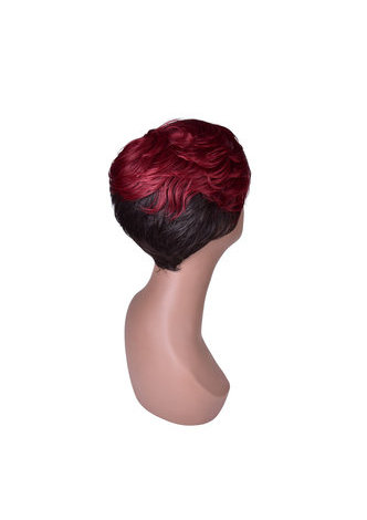 Short Straight Wig Black Blonde White Ombre Rose Net Synthetic Women Hair Piece Party Cosplay Wigs 1pc 5.9inch