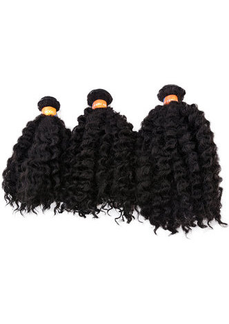 HairYouGo 1B# 4# Short Wavy Double Hair Weft Weave 100% Kanekalon Fiber Synthetic Hair Extensions 6pcs/lot