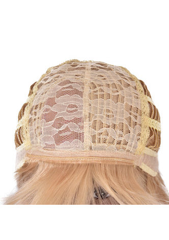 HairYouGo 5.9inch Short Straight Wig Silver Gray Ombre Rose Net Synthetic Women Hair Piece Party Cosplay Wigs