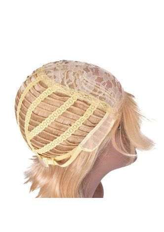 HairYouGo Short Straight Wigs for Women 24-30-613# Ombre Hair with Bangs 4.7inch Fluffy Synthetic High Temperature Fiber Wig 1pc