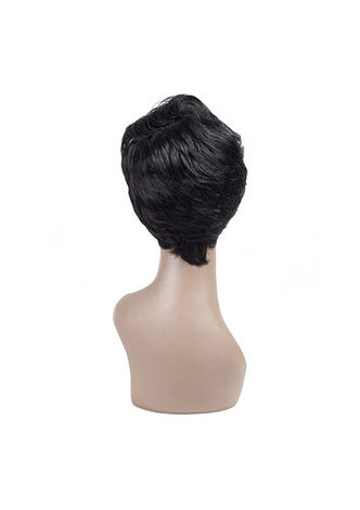  1.5-4.5inch Short Curly Synthetic Wigs 1Pc for Black Women Kanekalon Heat Resistant Fiber Fs4-30#