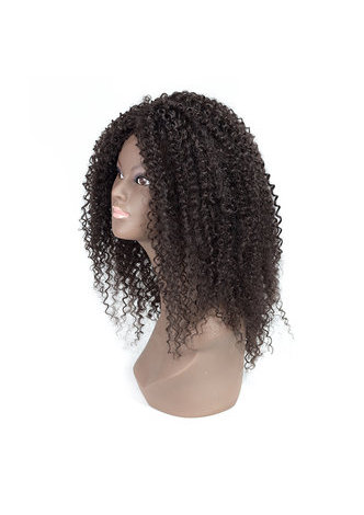  Belly Synthetic Wigs 14inch Medium Curly Kanekalon Wigs Glueless Heat Resistant Fiber For Black Women Peruca #4