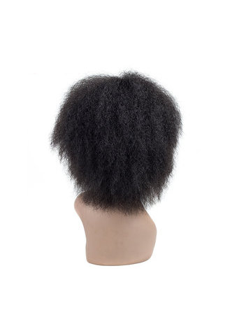 Coco Synthetic Wig 6inch Kinky Straight 1B Kanekalon Fiber Wigs For Black Women 81g