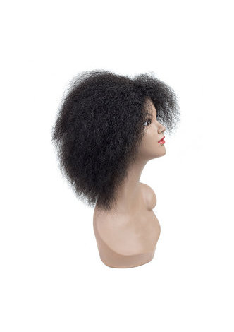  Coco Synthetic Wig 6inch Kinky Straight 1B Kanekalon Fiber Wigs For Black Women 81g