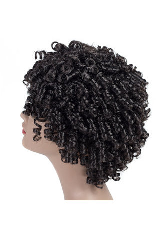  Curly Synthetic Wigs 9inch Fs2-30# Heat Resistant Fiber Wigs Peruca 1Pc/Pack Short Length Wigs