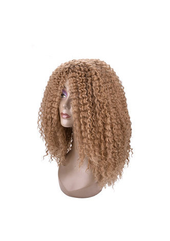  Kanekalon Fiber Synthetic Curly Wigs 30# Japanese Heat Resistant Wigs For Black Women 15inch